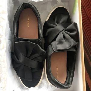 Black Halogen Amika Slide on Sneakers